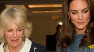 La Reina Isabel II, la Duquesa de Cornualles y Catalina de Cambridge se reúnen para un acto oficial