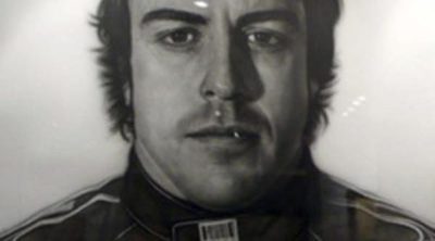 22.000 euros por un retrato de Fernando Alonso firmado por Jason Brooks