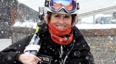 Mercedes Milá disfruta de la nieve esquiando en Baqueira Beret