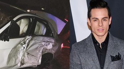 Casper Smart sufre un aparatoso accidente al chocar su coche contra un árbol