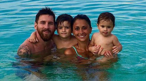 Leo Messi y Antonella Roccuzzo aprovecharon las vacaciones de Navidad para bautizar a sus hijos