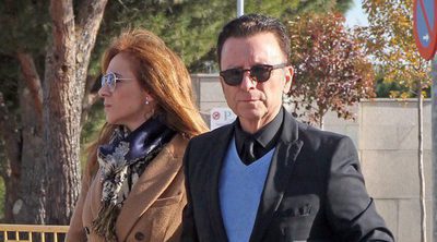 Susanna Griso apoya a José Ortega Cano en el funeral de su hermano Eugenio Ortega Cano