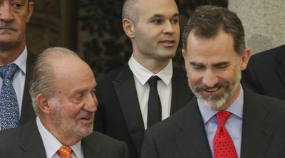 Los Reyes Juan Carlos y Sofía y el Rey Felipe y la Reina Letizia en los Premios Nacionales del Deporte