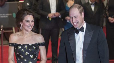 Guillermo de Inglaterra y Kate Middleton, dos estrellas de Hollywood en los Bafta 2017