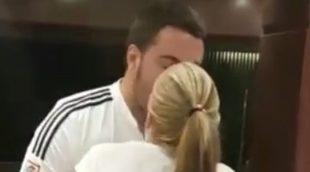 Belén Esteban baila sensualmente a 'su' Miguel tras la victoria del Real Madrid
