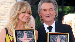 Goldie Hawn y Kurt Russell reciben así de enamorados sus estrellas en el Paseo de la Fama de Hollywood