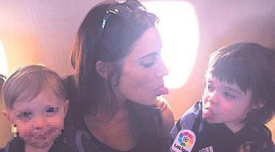 Pilar Rubio y sus hijos Sergio y Marco, los mejores apoyos de Sergio Ramos en la final de la Champions 2017