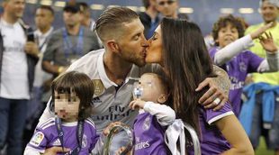 Sergio Ramos presume de Pilar Rubio y de hijos tras ganar la Champions 2017: 