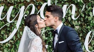 Marc Bartra y Melissa Jiménez enseñan los momentos más románticos de su boda