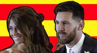 El motivo por el que ondeó una bandera catalana en la boda de Leo Messi y Antonella Roccuzzo