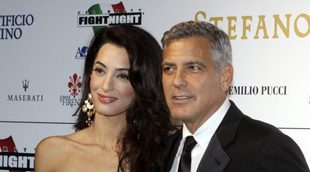 Los primeros paseos de George Clooney y Amal Alamuddin con sus mellizos