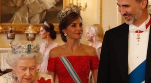 La cena de gala en honor a los Reyes Felipe y Letizia en Buckingham Palace: sonrisas, guiños y elegancia