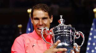 Rafa Nadal celebra su victoria en el US Open 2017 con una cena en familia en Nueva York