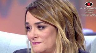 Las lágrimas de Toñi durante su entrevista a Carlota Corredera
