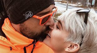 Risto Mejide y Laura Escanes se divierten en la nieve con el hijo del publicista