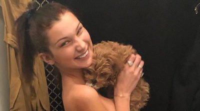 Bella Hadid se desnuda en Instagram junto a su nuevo perro