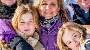 La recuperación de la Princesa Ariane y el reciclaje de Máxima de Holanda marcan el posado invernal de la Familia Real