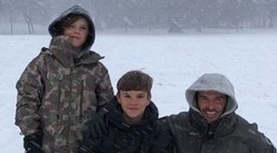 Los Beckham se lo pasan bomba en la nieve