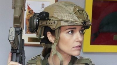 Paula Echevarría se enfunda un traje de militar para dar vida a su nuevo personaje de 'Los Nuestros'