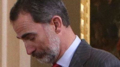 El tropezón del Rey Felipe con una alfombra en una audiencia en La Zarzuela