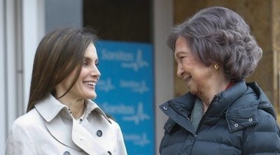 La 'teatral' y preparada puesta en escena de la Reina Letizia con la Reina Sofía para limpiar su imagen