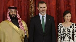 Los Reyes Felipe y Letizia comparten almuerzo con el Príncipe Mohammed Bin Salman de Arabia Saudí