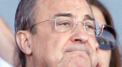 Florentino Pérez no puede reprimir las lágrimas en el homenaje del Real Madrid Castilla a Pitina
