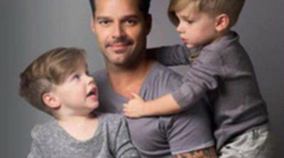 Ricky Martin celebra el día del padre rodeado de sus hijos Matteo y Valentino