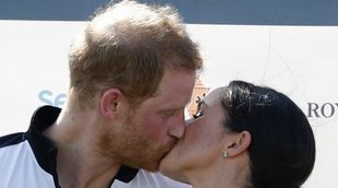 El romántico beso de Meghan Markle al Príncipe Harry tras su victoria en el polo
