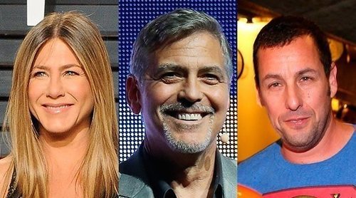 Jennifer Aniston y Adam Sandler disfrutan de una agradable velada en casa de George y Amal Clooney