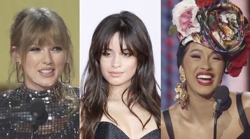 Taylor Swift, Camila Cabello y Cardi B, las grandes triunfadoras de los American Music Awards 2018