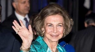 La felicidad de la Reina Sofía por la visita de la Infanta Cristina y sus nietos