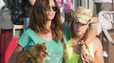 Guti y Romina Belluscio, vacaciones familiares en Ibiza con los hijos del futbolista
