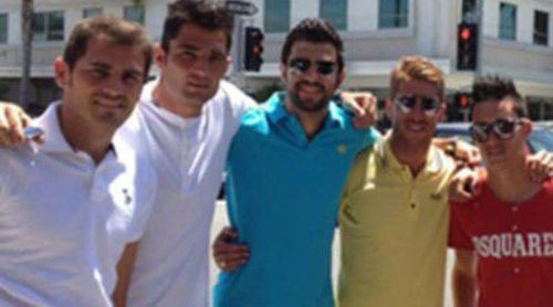 Iker Casillas, Sergio Ramos, Xabi Alonso y Callejón se divierten haciendo turismo en Los Ángeles