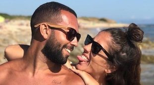Anabel Pantoja y su primera fotografía besándose con su novio Omar Sánchez