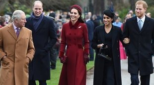 Sonrisas y naturalidad: La Familia Real Británica acude a la Misa de Navidad de Sandringham