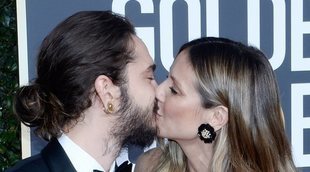 Heidi Klum y Tom Kaulitz derrochan pasión en los Globos de Oro 2019 posando por primera vez como prometidos