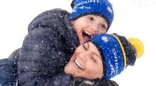 El entusiasmo de Estela de Suecia en la nieve