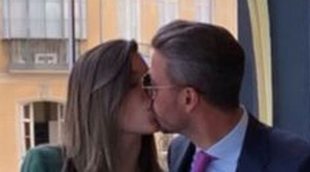 Lorena Gómez y René Ramos derrochan amor en la Semana Santa de Málaga