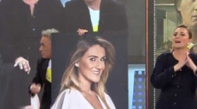 Kiko Hernández roba el cuadro de Carlota Corredera de los pasillos de Telecinco: "Me has empujado"