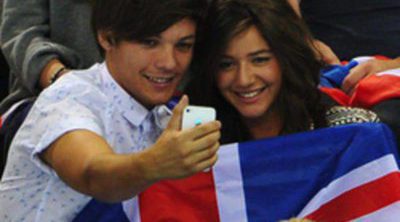 Louis Tomlinson y su novia, Eleanor Calder, derrochan amor en los Juegos Olímpicos de Londres 2012