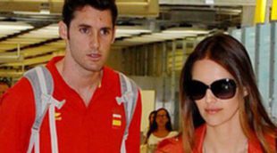 Helen Lindes y Rudy Fernández vuelven a España tras finalizar los Juegos Olímpicos de Londres 2012