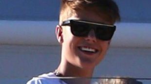 Justin Bieber, sorprendido por los fotógrafos durante una grabación para el programa 'X Factor' de Estados Unidos
