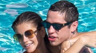 El pasional día de piscina de Pete Davidson y Kaia Gerber en Miami