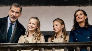Los Reyes Felipe y Letizia, la Princesa Leonor y la Infanta Sofía felicitan la Navidad 2019 recordando su paso por Asturias