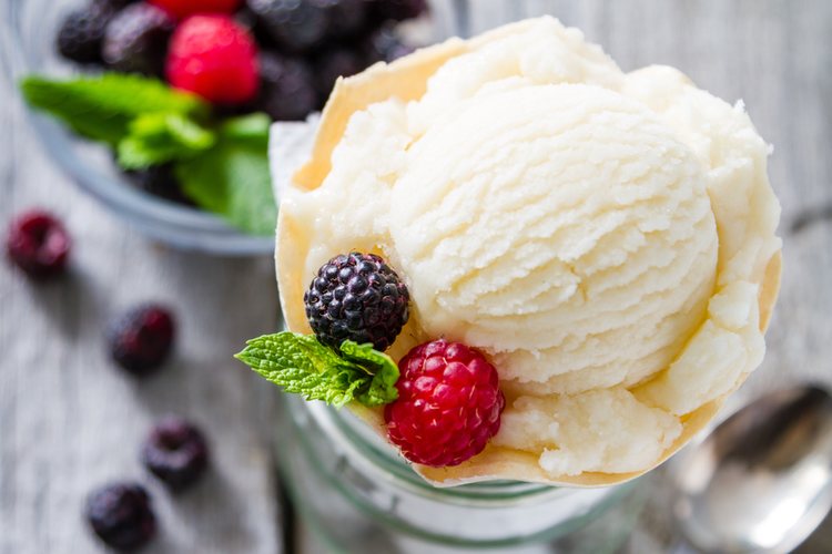 El sabor del helado pueden variar aunque el de vainilla es uno de los más aclamados