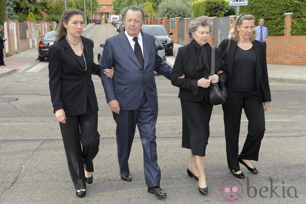 Los Duques de Calabria en el funeral de Fernando Moreno