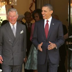 El Príncipe Carlos de Gales y Barack Obama