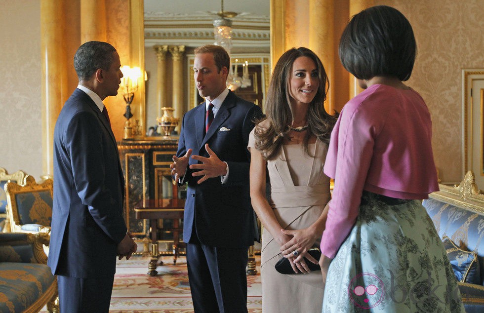 El Príncipe Guillermo, la Duquesa Catalina y los Obama en Londres