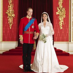 Foto oficial de la boda de los Duques de Cambridge